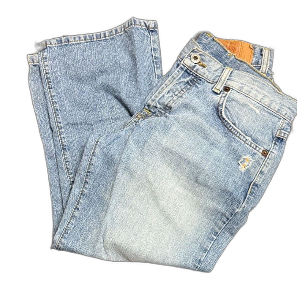 Lucky Brand Light Blue Denim Jeans with Yellow Stitching
